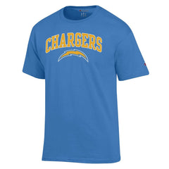 Los Angeles Chargers Champion Arch Over Logo T-Shirt - Powder Blue - NFL