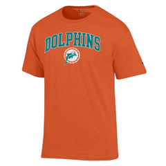 Miami Dolphins Champion Arch Over Logo T-Shirt - Orange - NFL