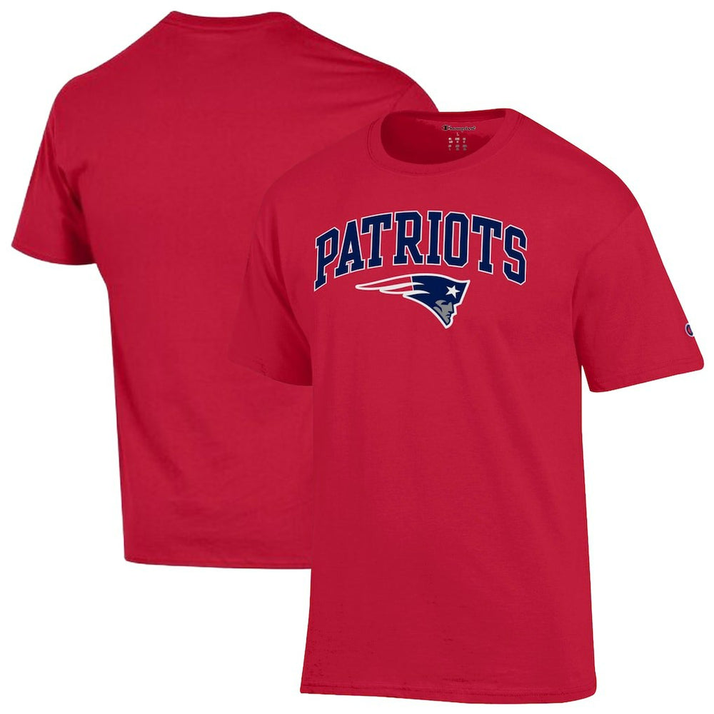 New England Patriots Champion Arch Over Logo T-Shirt - Red - NFL