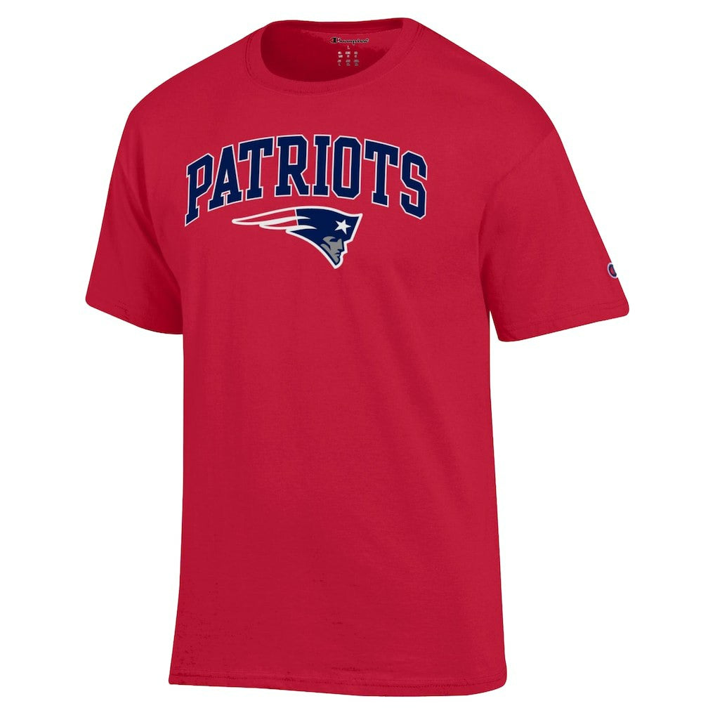 New England Patriots Champion Arch Over Logo T-Shirt - Red - NFL