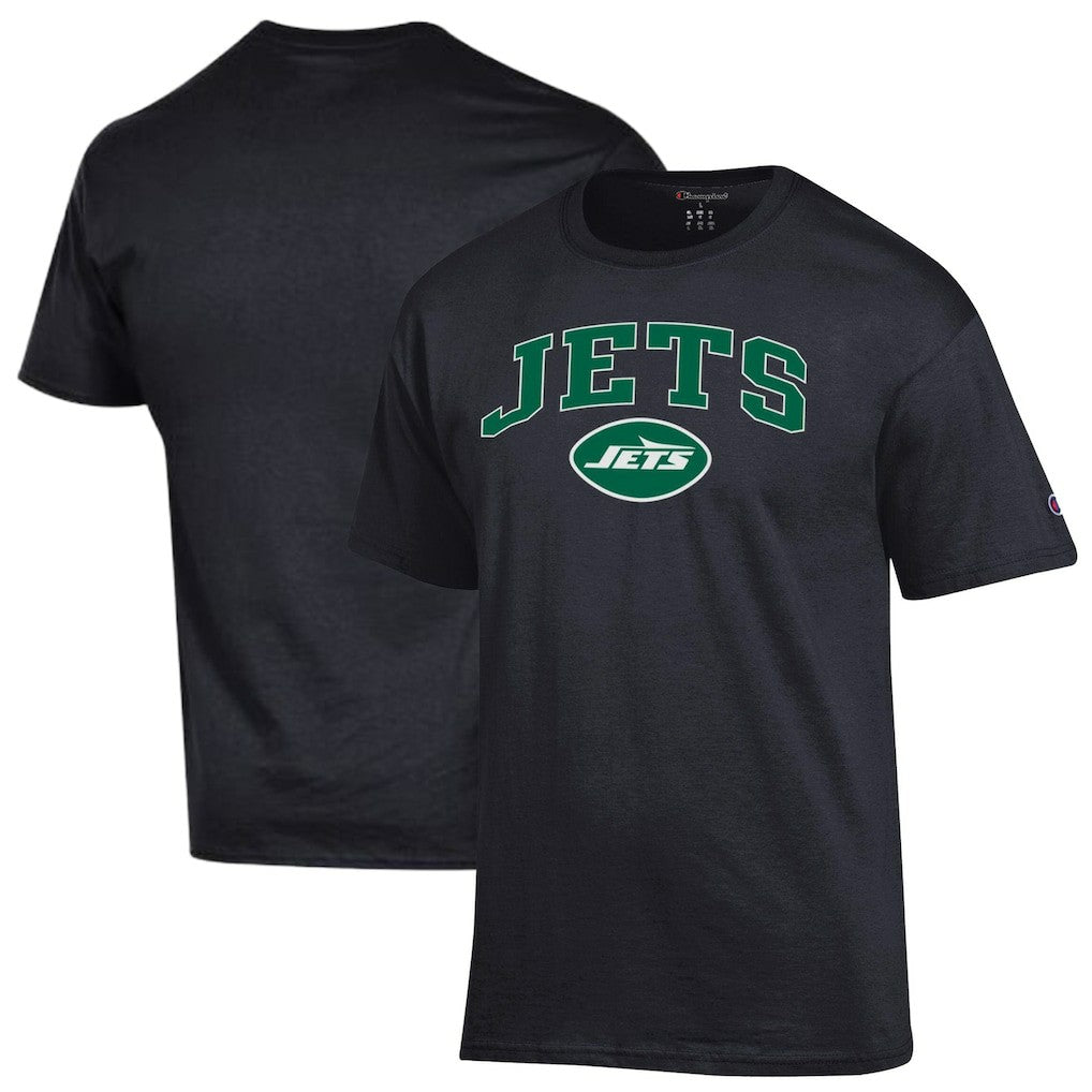 New York Jets Champion Arch Over Logo T-Shirt - Black - NFL