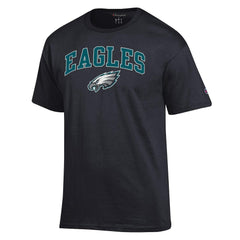 Philadelphia Eagles Champion Arch Over Logo T-Shirt - Black - NFL