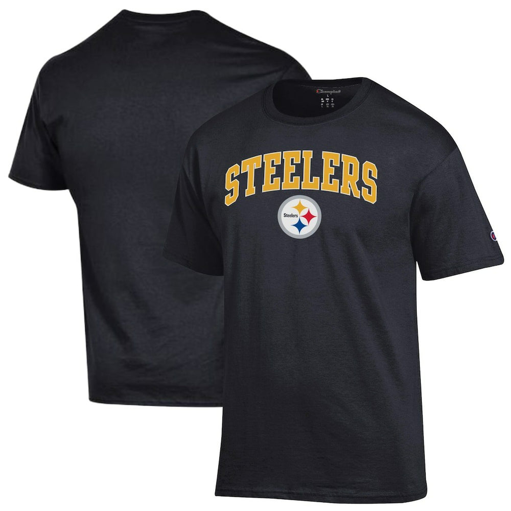 Pittsburgh Steelers Champion Arch Over Logo T-Shirt - Black - NFL