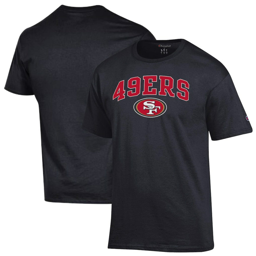 San Francisco 49ers Champion Arch Over Logo T-Shirt - Black - NFL