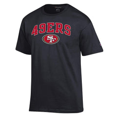 San Francisco 49ers Champion Arch Over Logo T-Shirt - Black - NFL