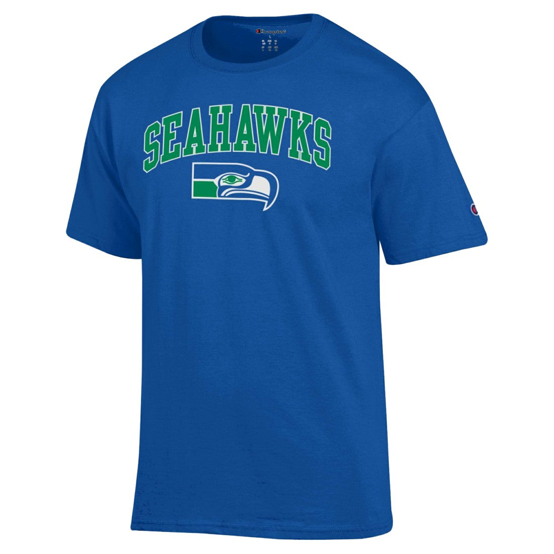 Seattle Seahawks Champion Arch Over Logo T-Shirt - Royal - NFL