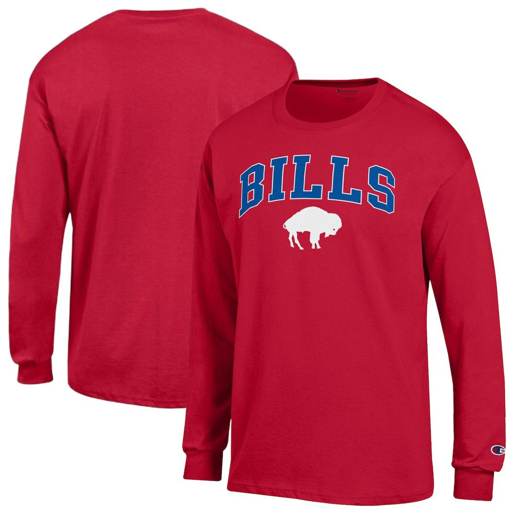 Buffalo Bills Champion Arch Over Logo Long Sleeve T-Shirt - Red - NFL