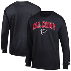 Atlanta Falcons Champion Arch Over Logo Long Sleeve T-Shirt - Black - NFL