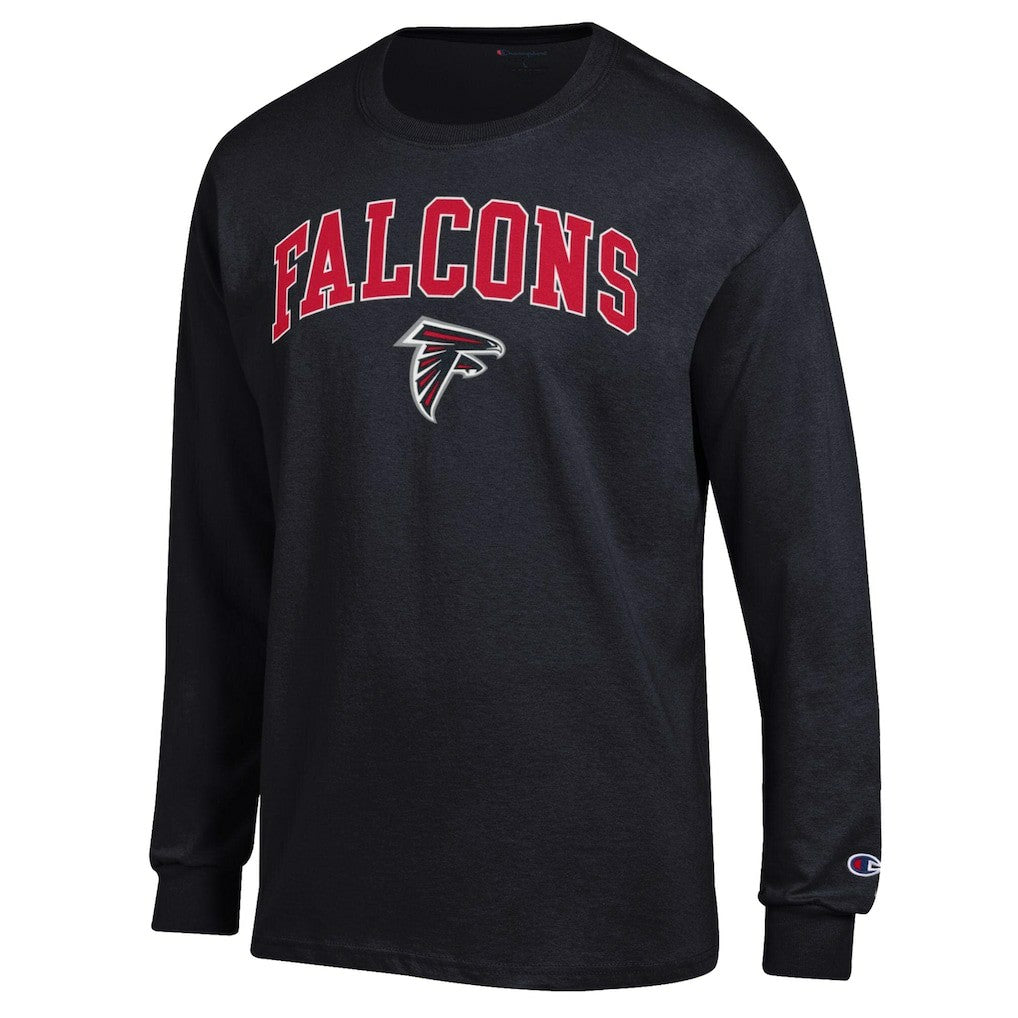Atlanta Falcons Champion Arch Over Logo Long Sleeve T-Shirt - Black - NFL