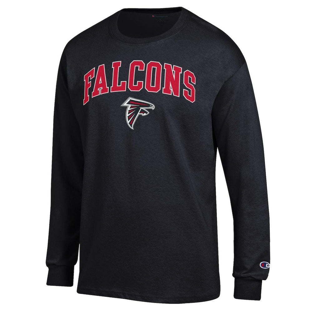 Atlanta Falcons Champion Arch Over Logo Long Sleeve T-Shirt - Black - NFL