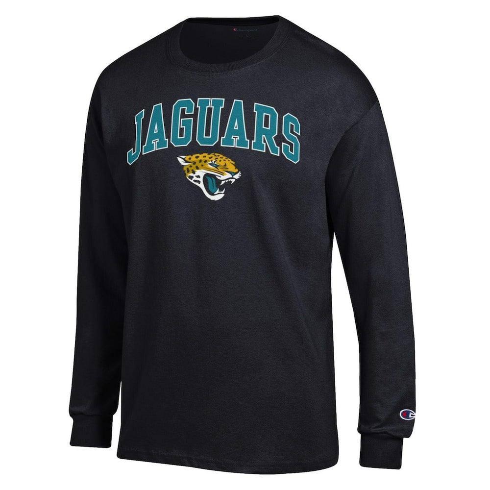Jacksonville Jaguars Champion Arch Over Logo Long Sleeve T-Shirt - Black - NFL