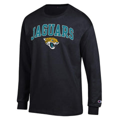 Jacksonville Jaguars Champion Arch Over Logo Long Sleeve T-Shirt - Black - NFL