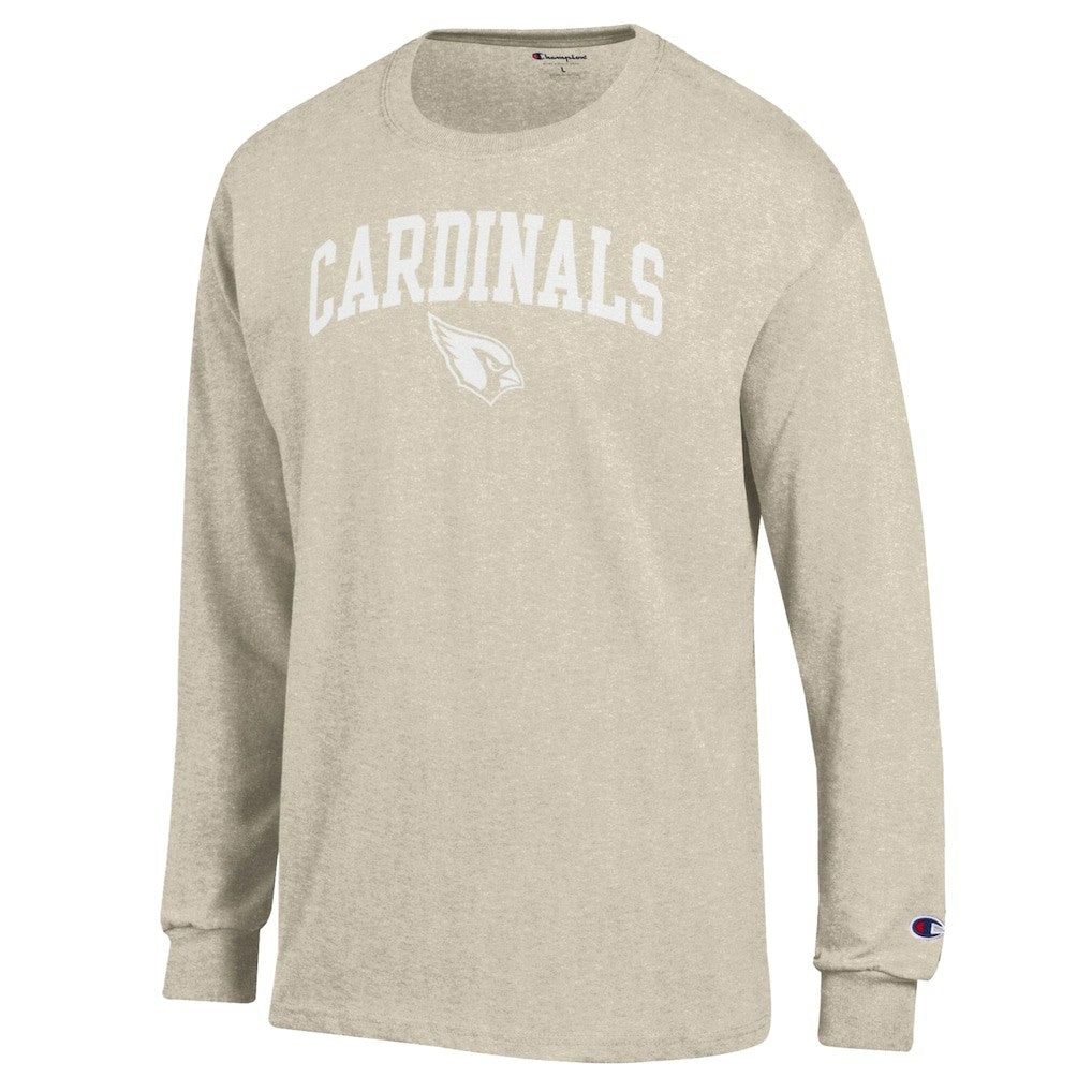 Arizona Cardinals Champion White Ink Jersey Long Sleeve T-Shirt - Oatmeal - NFL