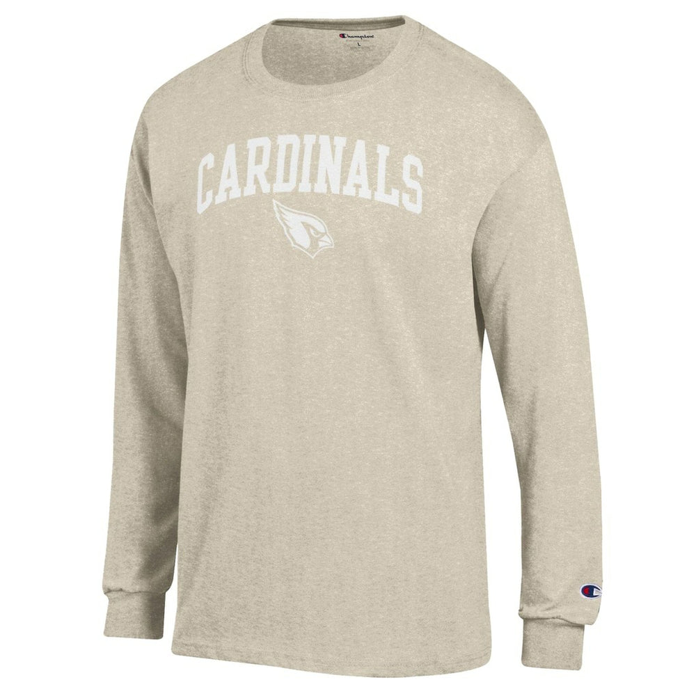 Arizona Cardinals Champion White Ink Jersey Long Sleeve T-Shirt - Oatmeal - NFL