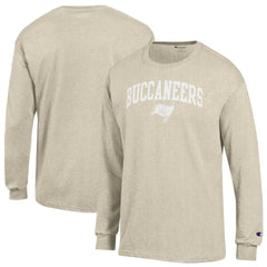 Tampa Bay Buccaneers Champion White Ink Jersey Long Sleeve T-Shirt - Oatmeal - NFL