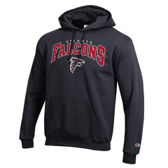 Atlanta Falcons Champion Powerblend Arch over Logo Hoodie - Black - NFL