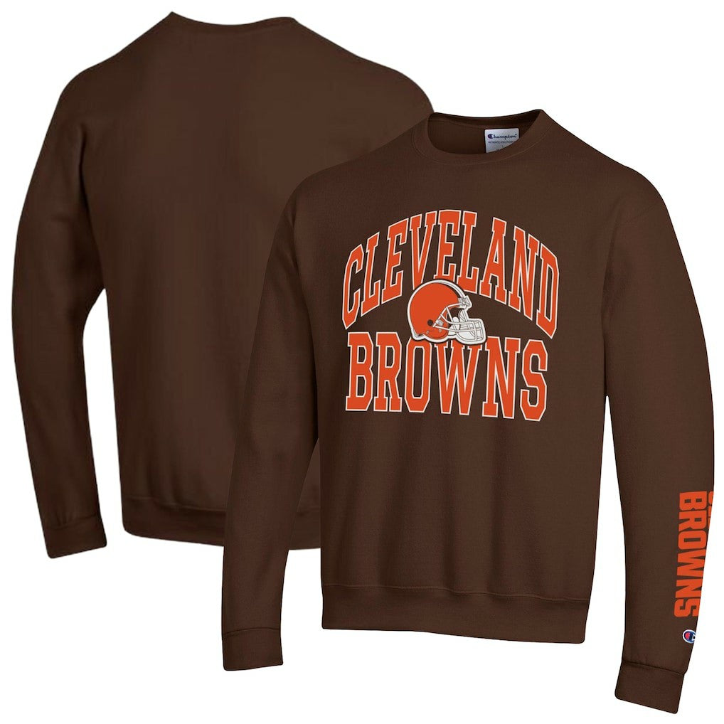 Cleveland Browns Champion Powerblend Fleece Sweatshirt - Brown - NFL