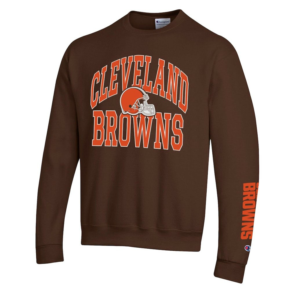 Cleveland Browns Champion Powerblend Fleece Sweatshirt - Brown - NFL