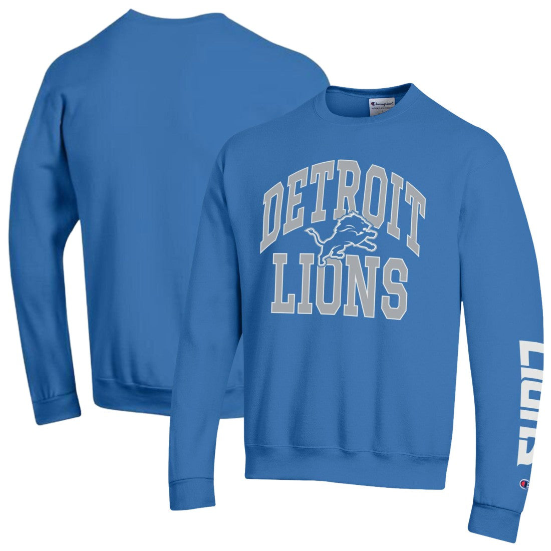 Detroit Lions Champion Powerblend Fleece Sweatshirt - Blue - NFL