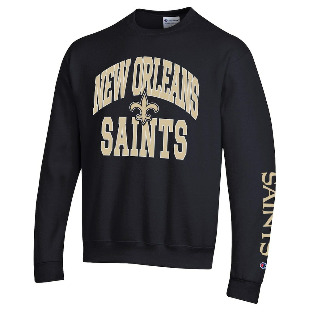 New Orleans Saints Champion Powerblend Fleece Sweatshirt - Black - NFL
