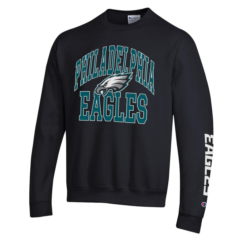 Philadelphia Eagles Champion Powerblend Fleece Sweatshirt - Black - NFL