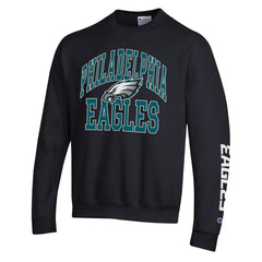 Philadelphia Eagles Champion Powerblend Fleece Sweatshirt - Black - NFL