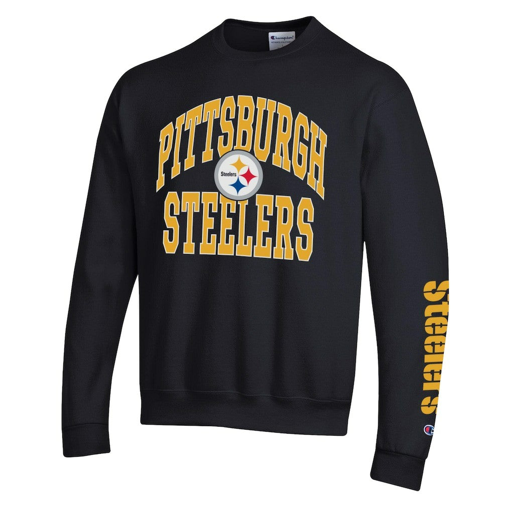 Pittsburgh Steelers Champion Powerblend Fleece Sweatshirt - Black - NFL