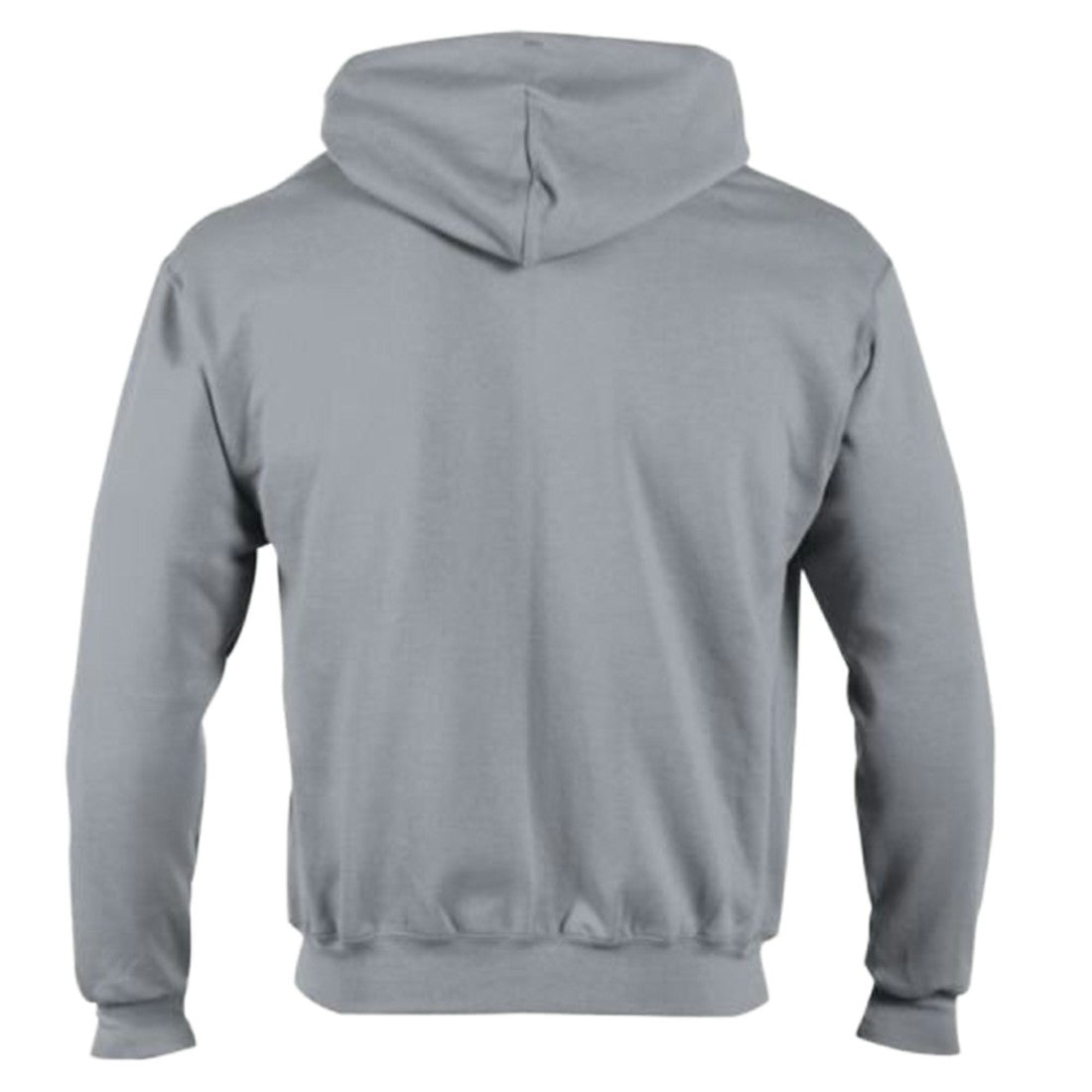 Denver Broncos Champion Powerblend Fleece Full-Zip Hoodie - Heather Gray - NFL