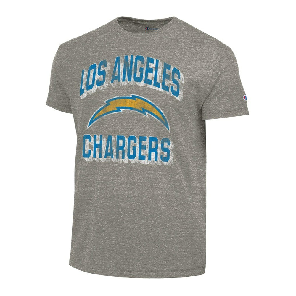 Los Angeles Chargers Champion Ultimate Tri-Blend T-Shirt - Heather Charcoal - NFL