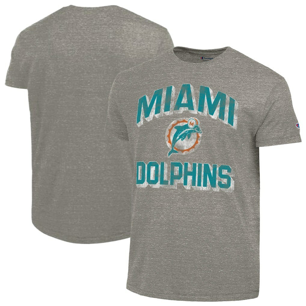 Miami Dolphins Champion Ultimate Tri-Blend T-Shirt - Charcoal - NFL