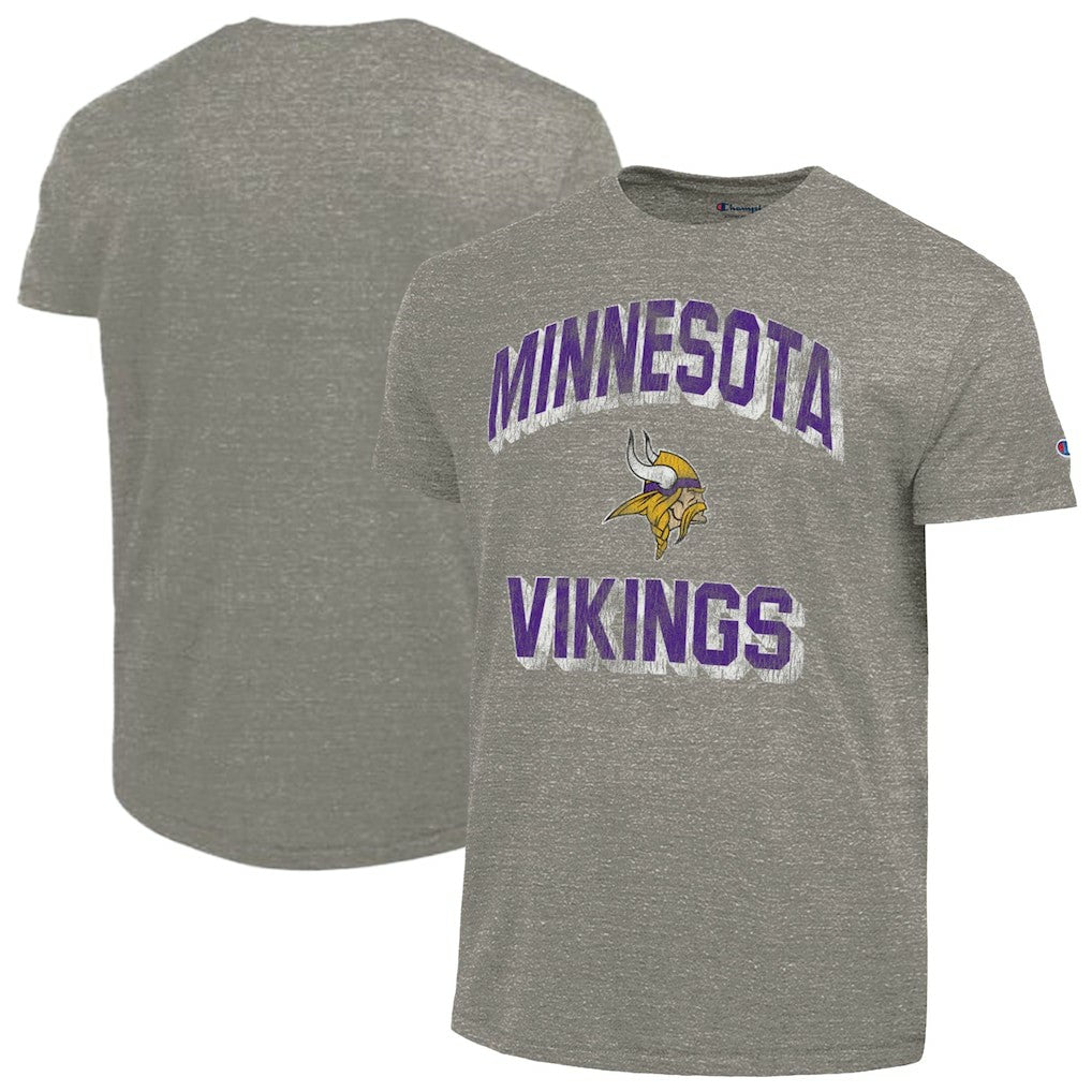 Minnesota Vikings Champion Ultimate Tri-Blend T-Shirt - Heather Charcoal - NFL