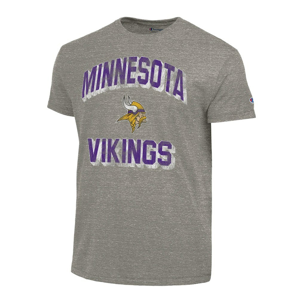 Minnesota Vikings Champion Ultimate Tri-Blend T-Shirt - Heather Charcoal - NFL