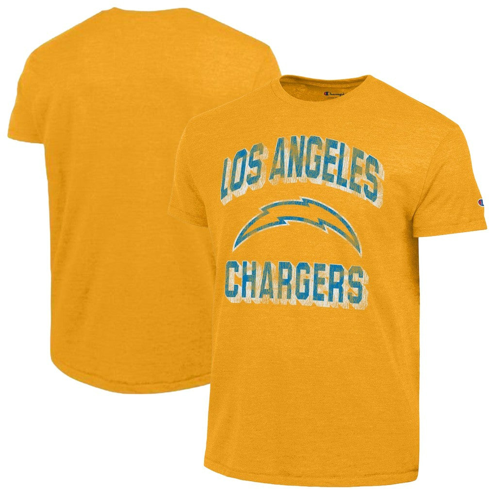 Los Angeles Chargers Champion Ultimate Tri-Blend T-Shirt - Heather Gold - NFL