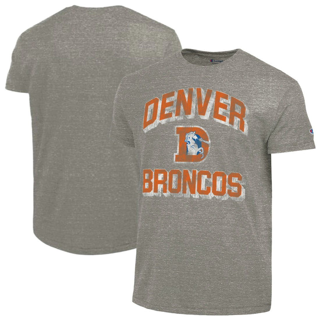 Denver Broncos Champion Ultimate Tri-Blend T-Shirt - Charcoal - NFL