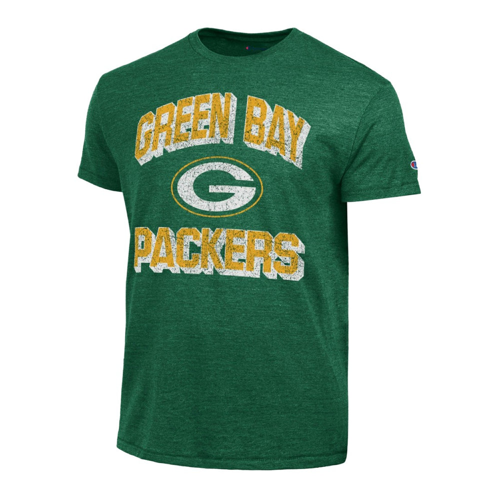 Green Bay Packers Champion Ultimate Tri-Blend T-Shirt - Heather Green - NFL