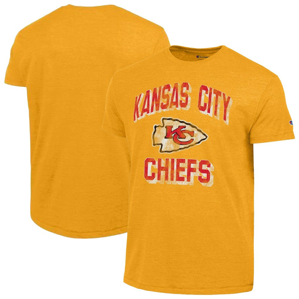 Kansas City Chiefs Champion Ultimate Tri-Blend T-Shirt - Gold - NFL