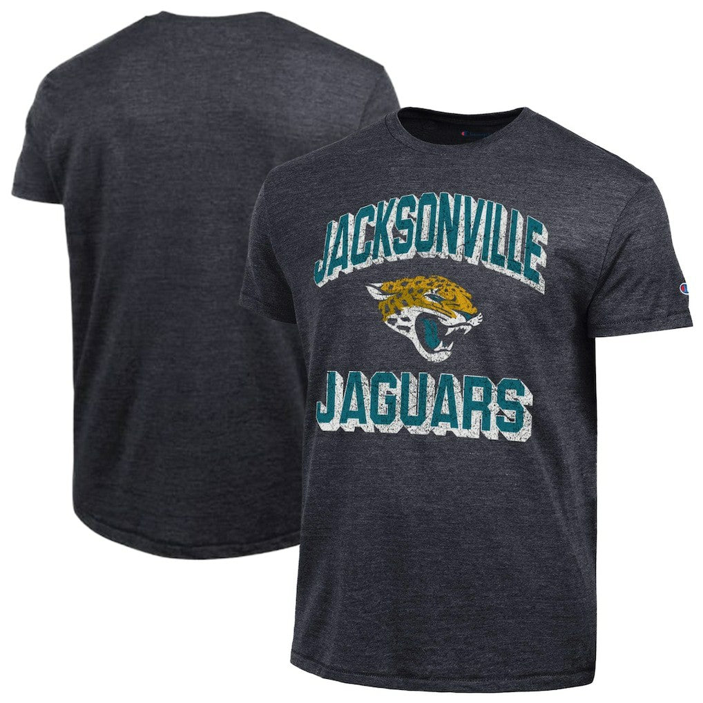 Jacksonville Jaguars Champion Ultimate Tri-Blend T-Shirt - Heather Black - NFL