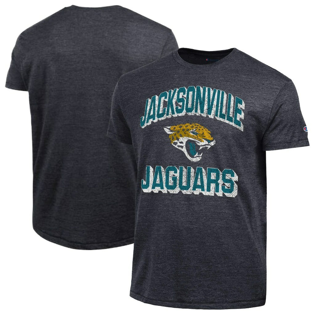 Jacksonville Jaguars Champion Ultimate Tri-Blend T-Shirt - Heather Black - NFL