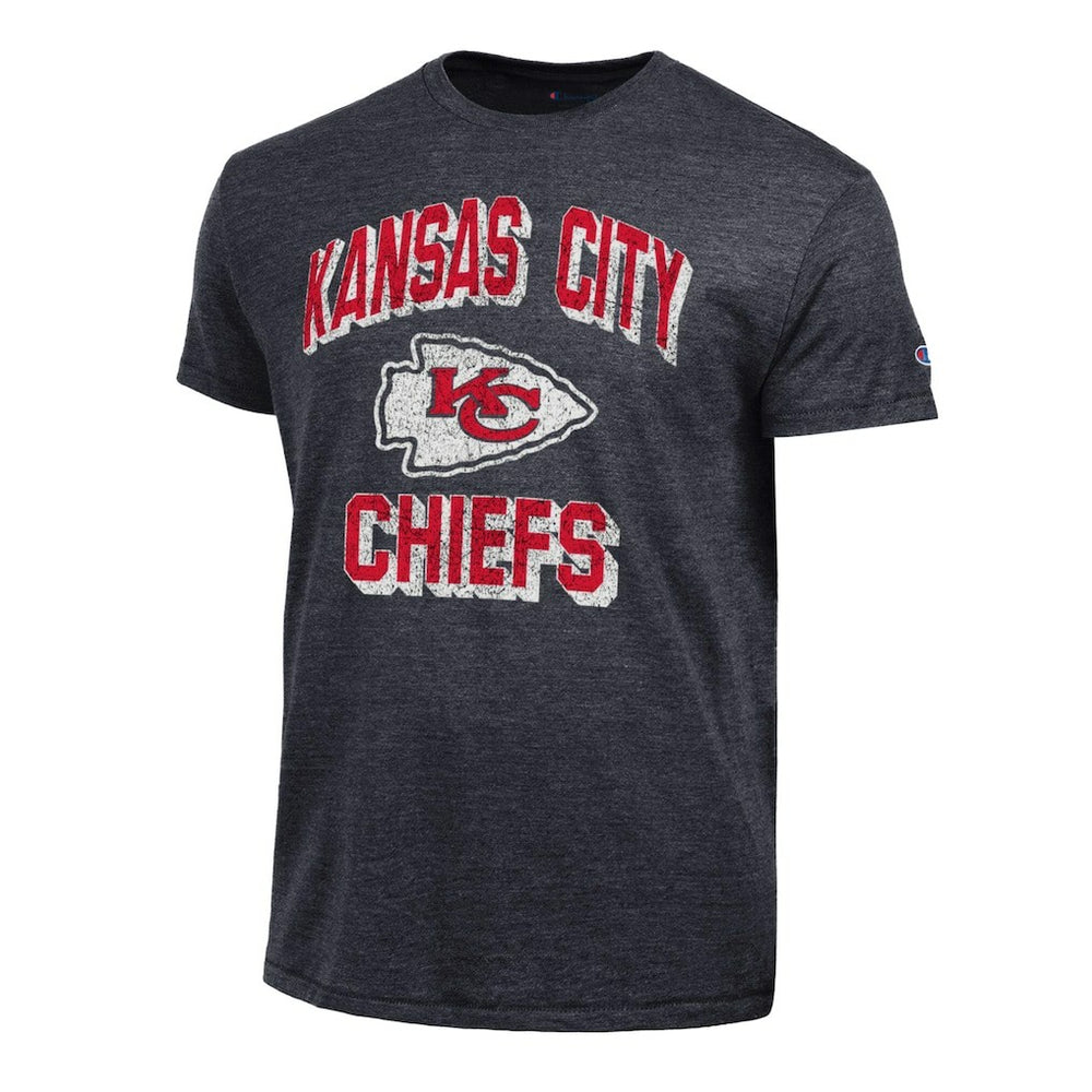 Kansas City Chiefs Champion Ultimate Tri-Blend T-Shirt - Black - NFL