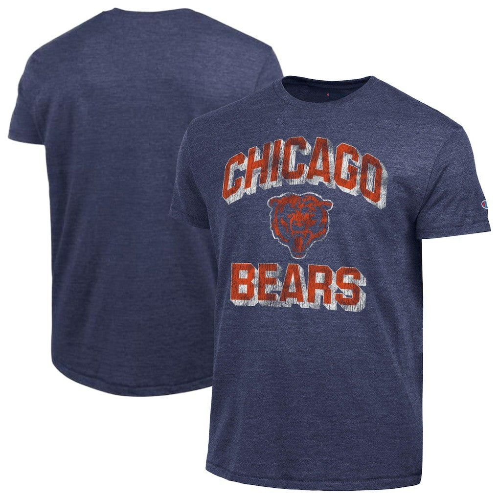 Chicago Bears Champion Ultimate Tri-Blend T-Shirt - Heather Navy - NFL