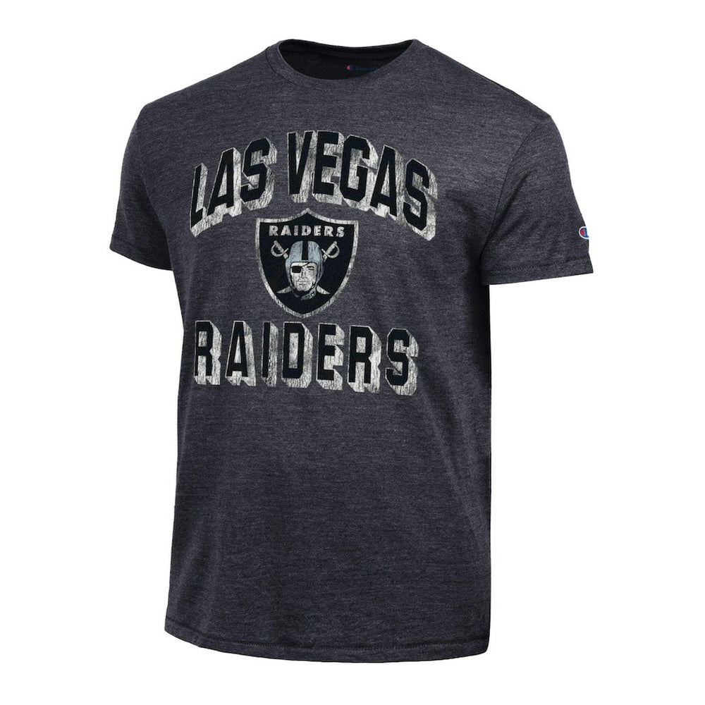Las Vegas Raiders Champion Ultimate Tri-Blend T-Shirt - Heather Black - NFL