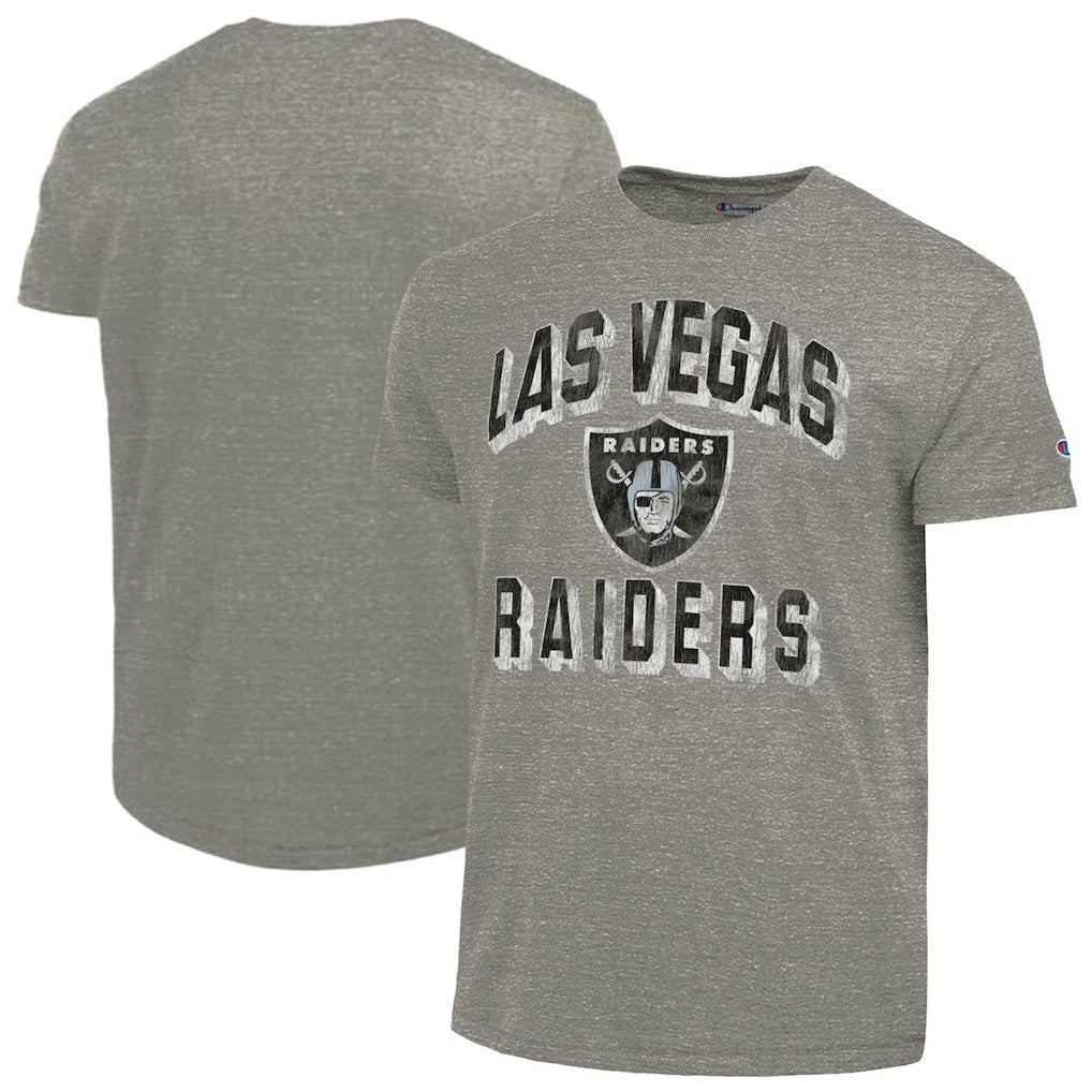 Las Vegas Raiders Champion Ultimate Tri-Blend T-Shirt - Charcoal - NFL