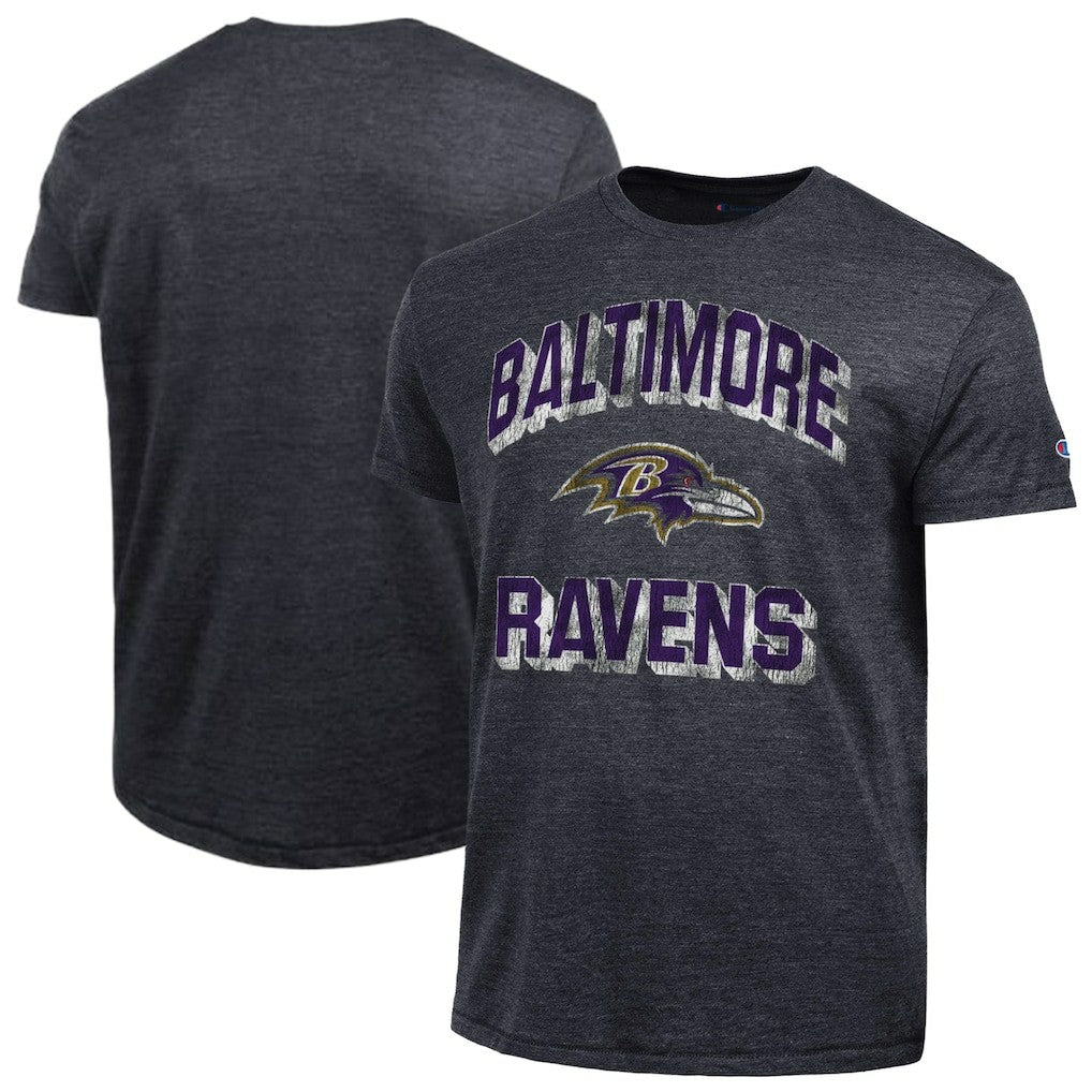 Baltimore Ravens Champion Ultimate Tri-Blend T-Shirt - Black - NFL