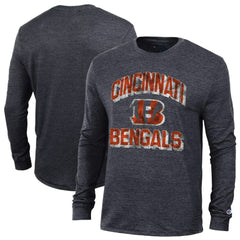 Cincinnati Bengals Champion Ultimate Tri-Blend Long Sleeve T-Shirt - Black - NFL