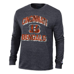 Cincinnati Bengals Champion Ultimate Tri-Blend Long Sleeve T-Shirt - Black - NFL