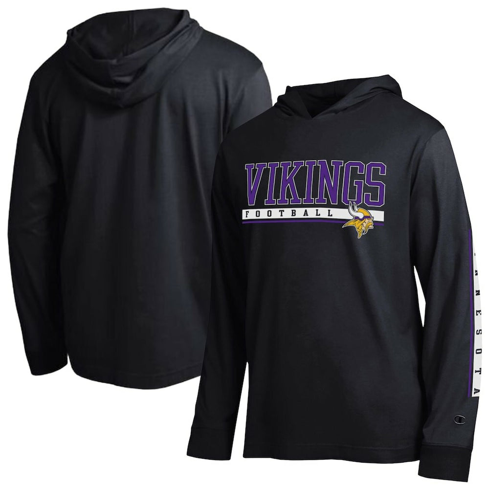 Minnesota Vikings Champion All Star Hoodie T-Shirt - Black - NFL
