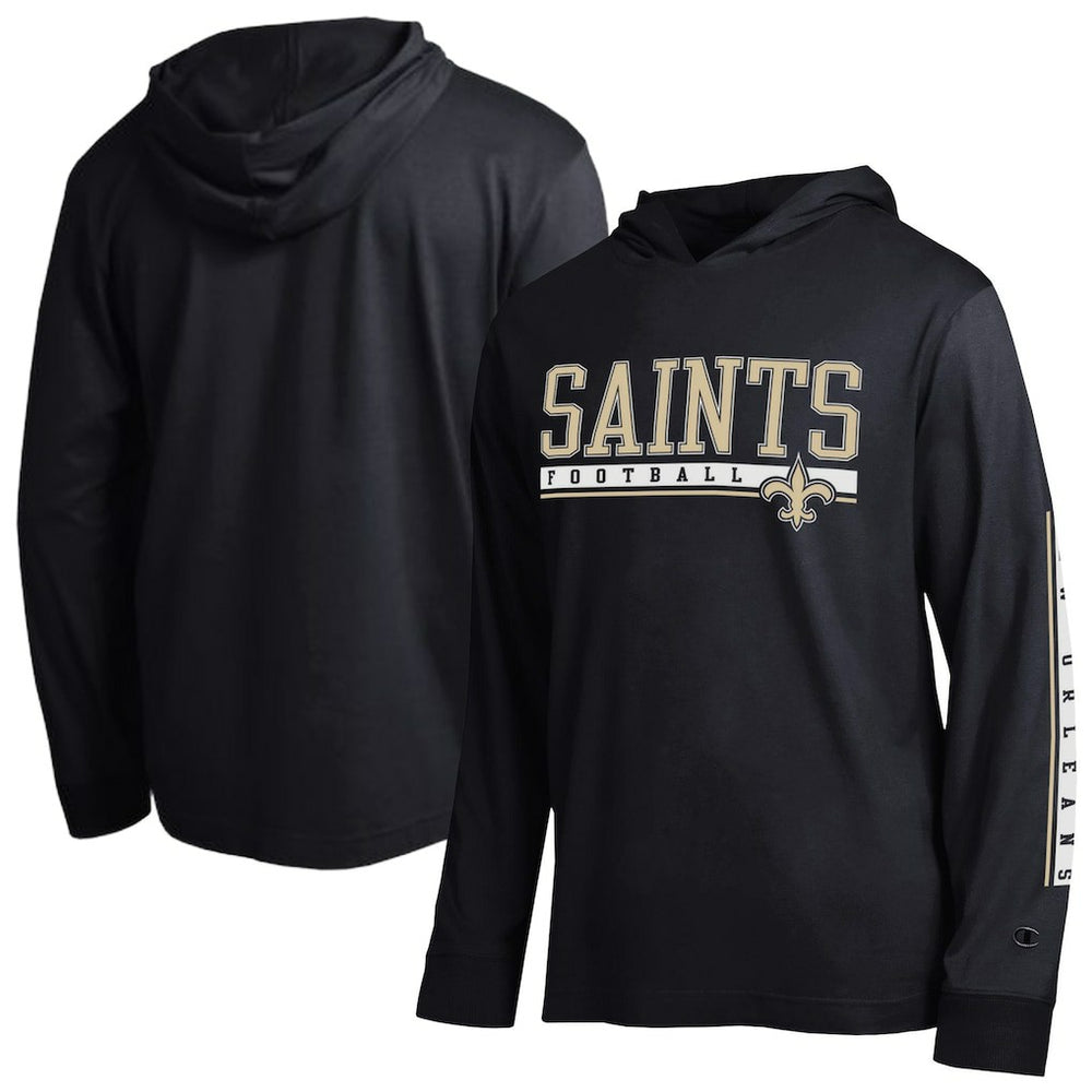 New Orleans Saints Champion All Star Hoodie T-Shirt - Black - NFL