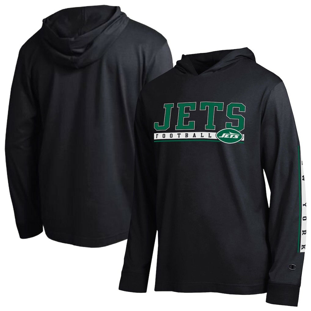 New York Jets Champion All Star Hoodie T-Shirt - Black - NFL