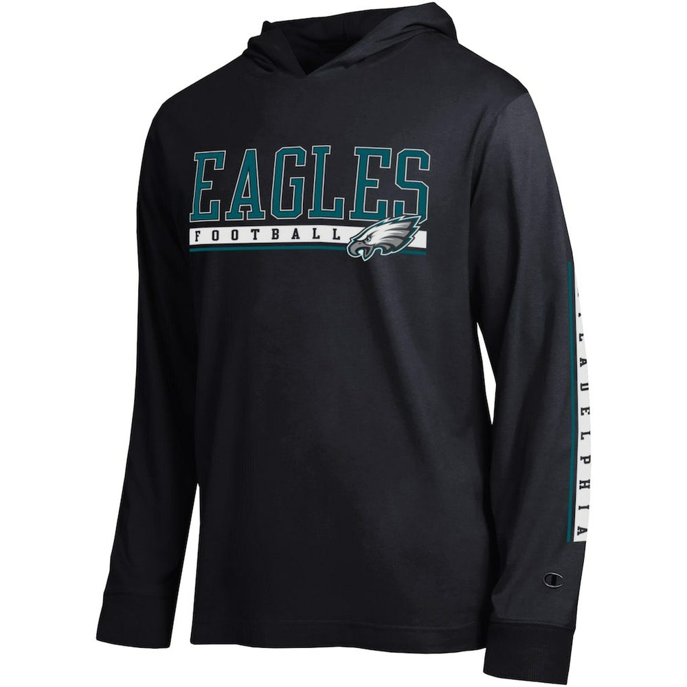 Philadelphia Eagles Champion All Star Hoodie T-Shirt - Black - NFL