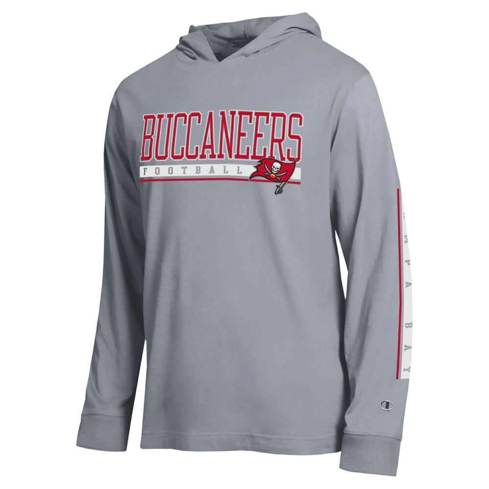 Tampa Bay Buccaneers Champion All Star Hooded T-Shirt - Heather Gray - NFL